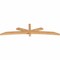 Ekena Millwork Alberta Smooth Timber Gable Bracket, Western Red Cedar, 96"W x 24"H x 3 1/2"D x 3 1/2"F, 6/12 Pitch GBW096X24X0404ALB00SWR - alternate 2